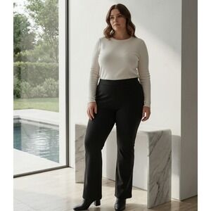 Torrid Pants Womens 14 Black‎ Jetsetter Slim Boot Dress Work Trousers